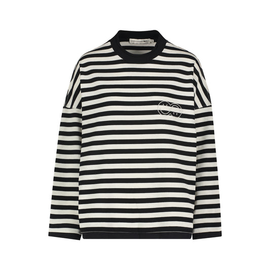 STRIPED DOUBLE SMILE LONGTEE