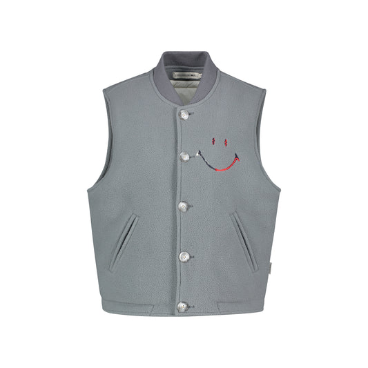 GREY FLEECE VEST