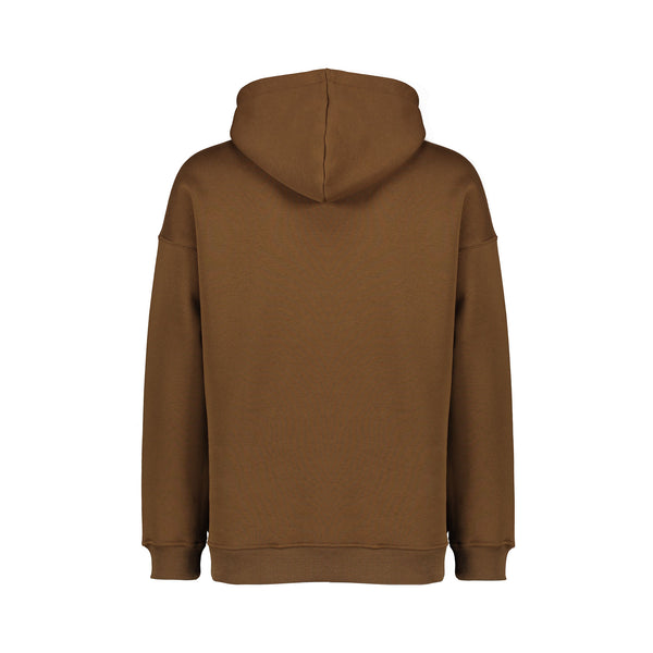 BROWN PLAID SMILEY HOODIE
