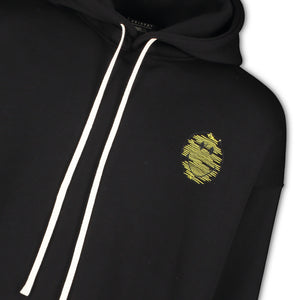 BLACK EMBROIDERY HOODIE