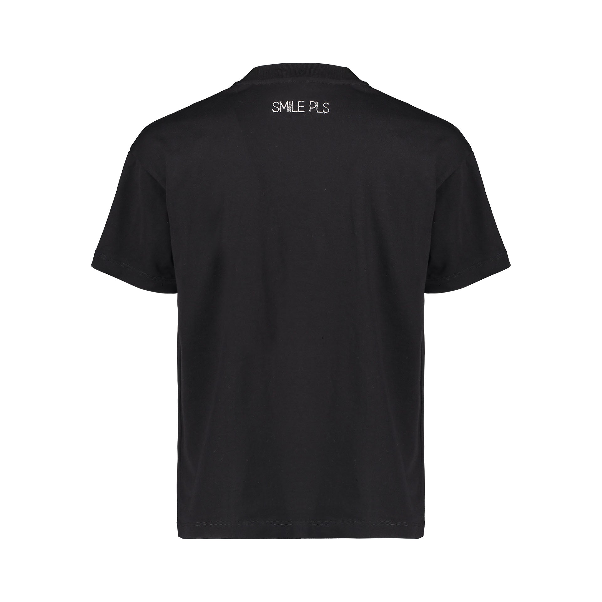BLACK EMBROIDERY T-SHIRT
