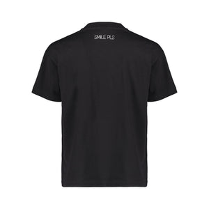 BLACK EMBROIDERY T-SHIRT