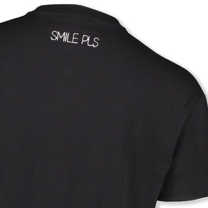 BLACK EMBROIDERY T-SHIRT