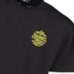 BLACK EMBROIDERY T-SHIRT
