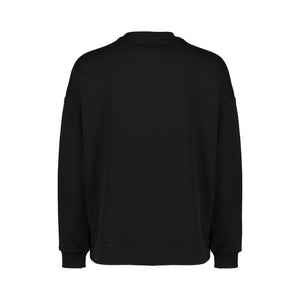 BLACK STRIPED SMILE CREWNECK