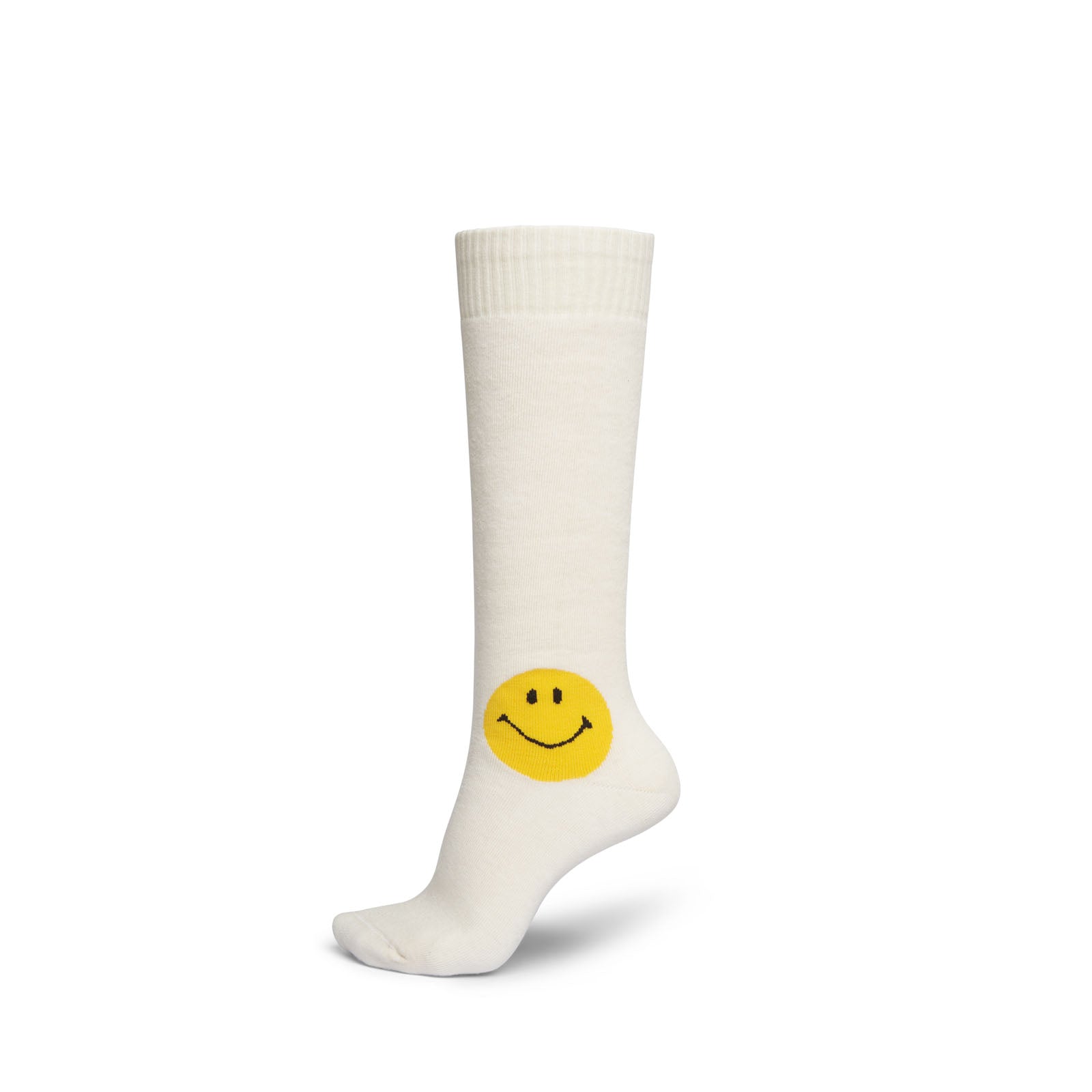 WHITE SMILEY SOCKS
