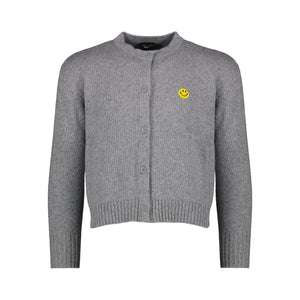 GREY PIXEL CARDIGAN