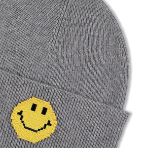 GREY PIXEL BEANIE