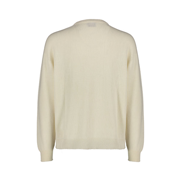 CREAM LUREX CREW