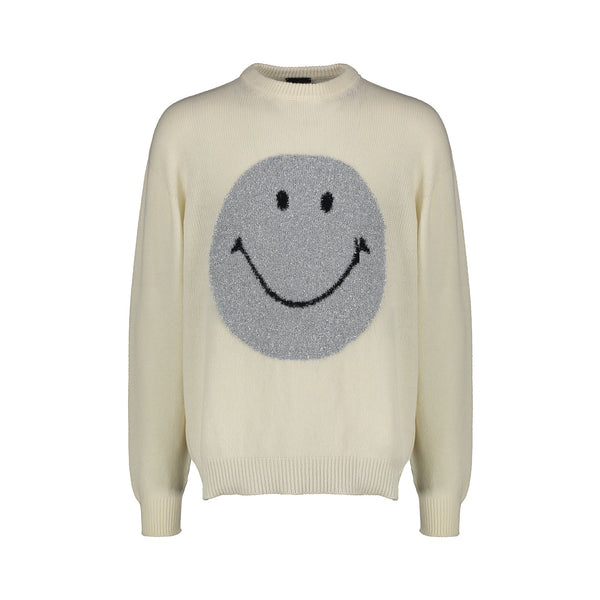CREAM LUREX CREW