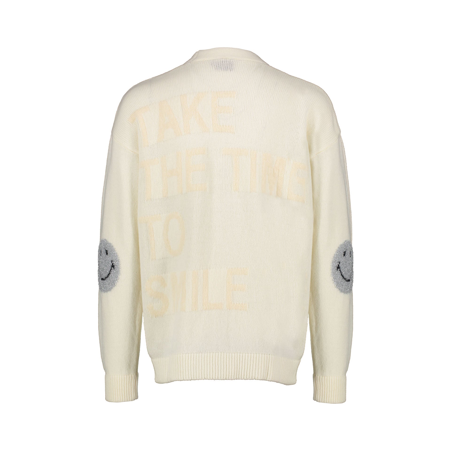 CREAM LUREX CARDIGAN