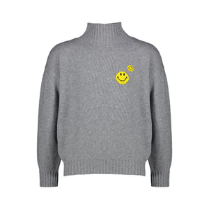 GREY PIXEL TURTLENECK