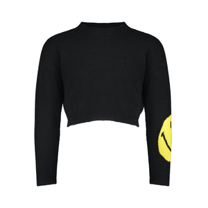 BLACK CROP SMILEY