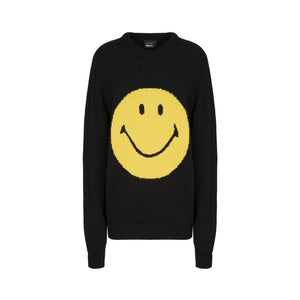 BLACK SMILEY SWEATER