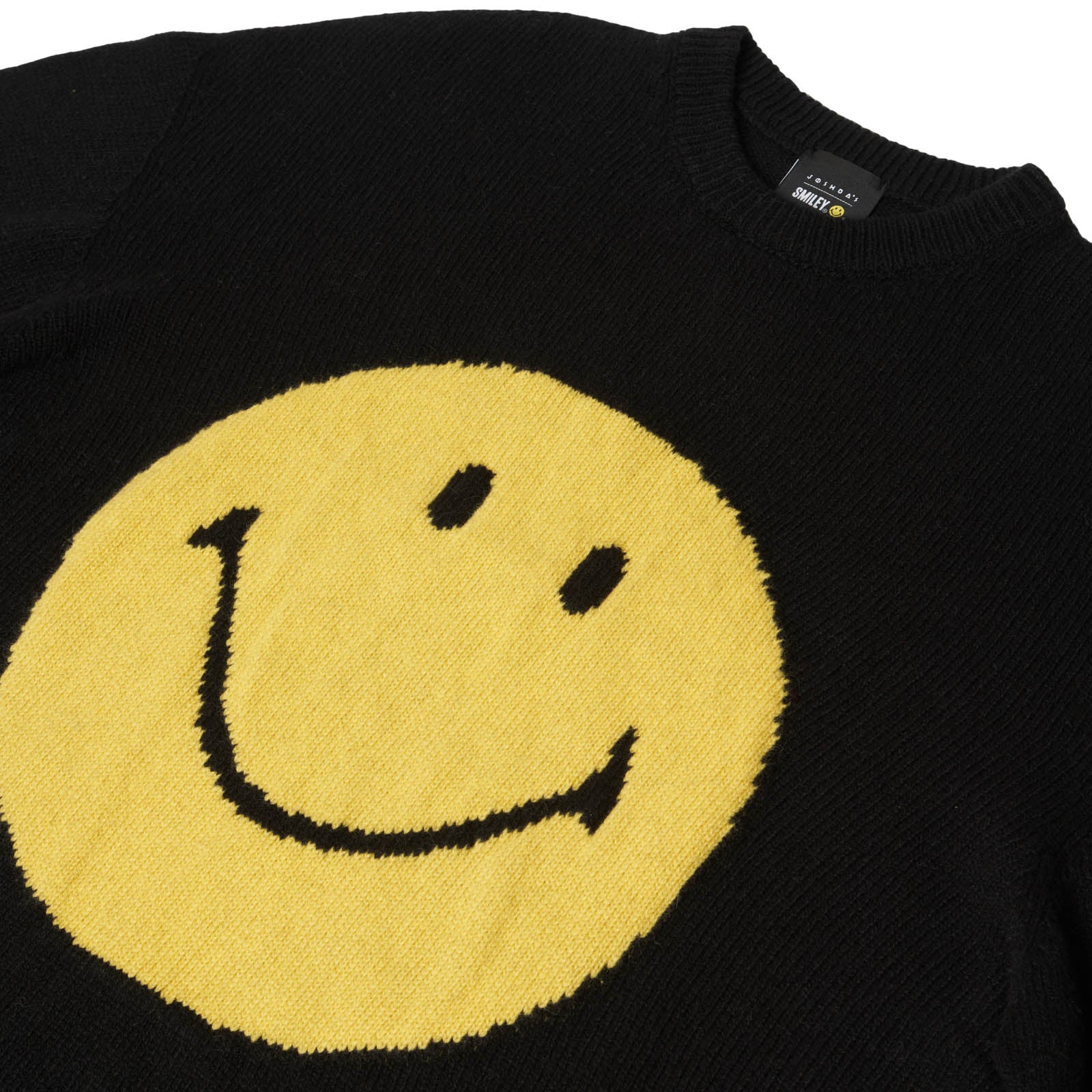 BLACK SMILEY SWEATER