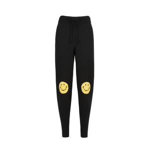 BLACK SMILEY PANTS