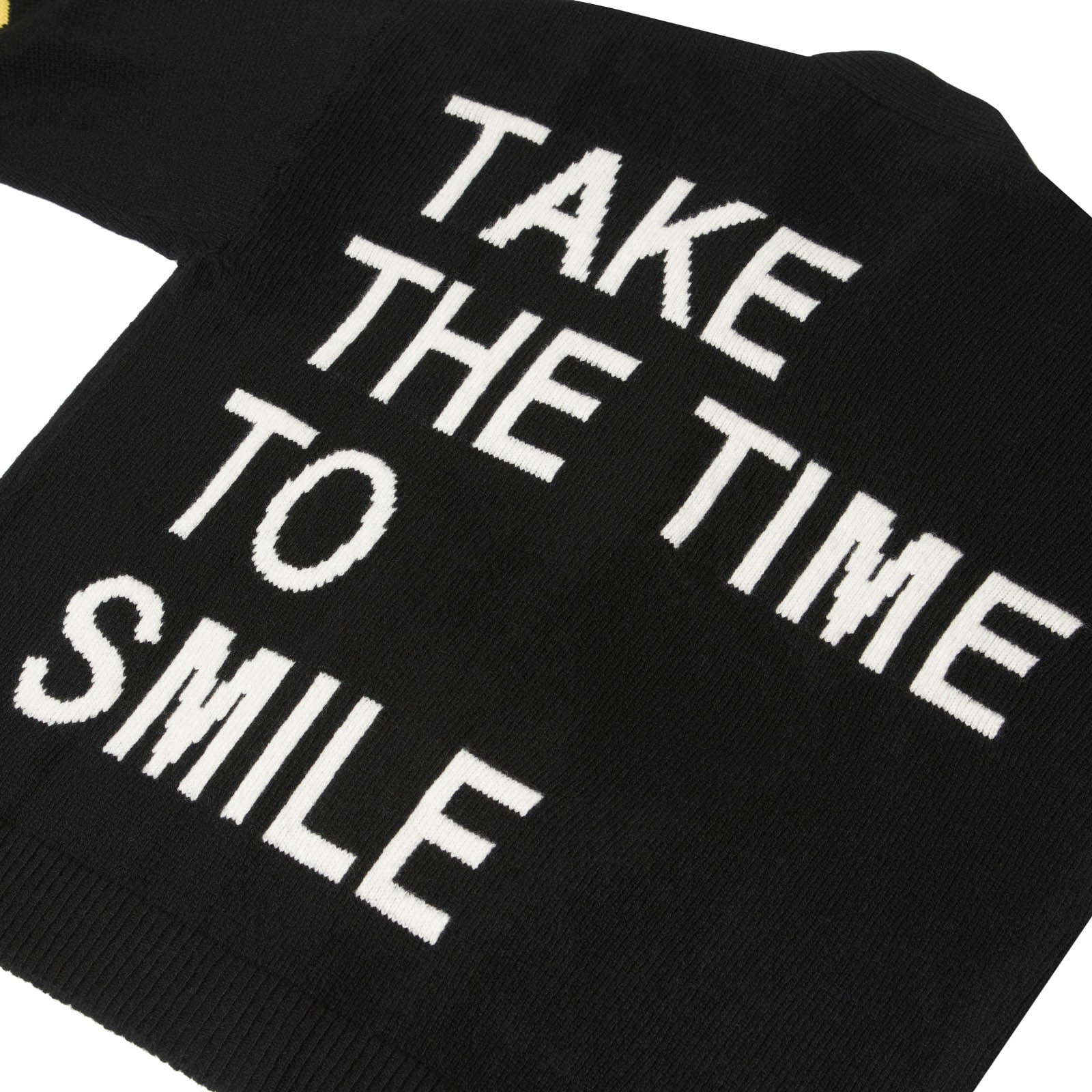 BLACK SMILEY CARDIGAN