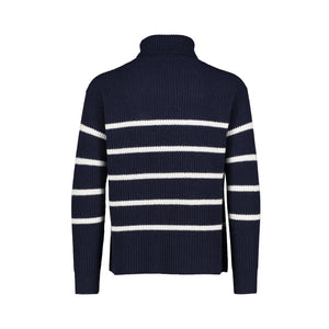 NAVY FISHERMAN TURTLENECK
