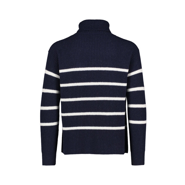 NAVY FISHERMAN TURTLENECK