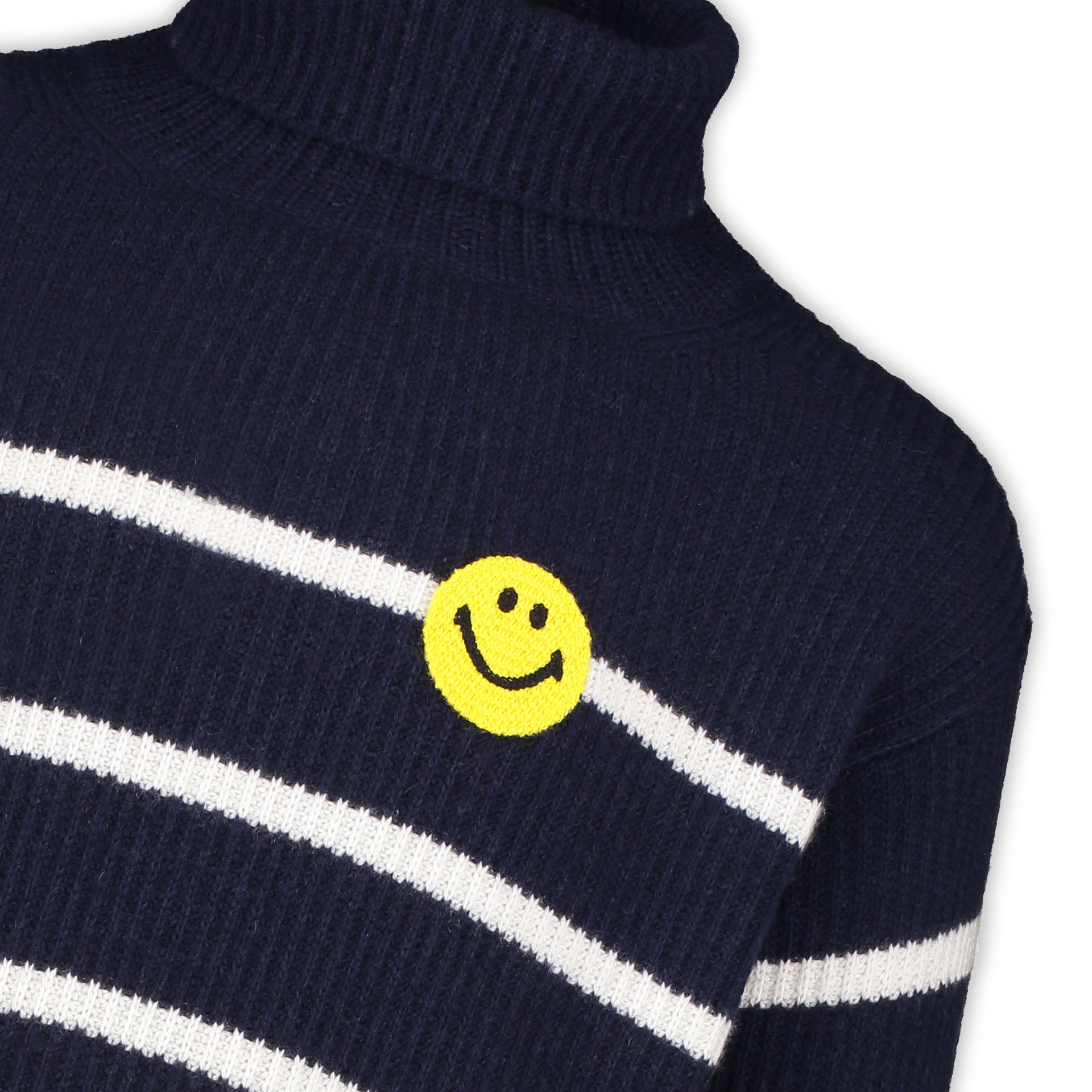 NAVY FISHERMAN TURTLENECK