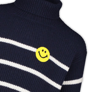 NAVY FISHERMAN TURTLENECK