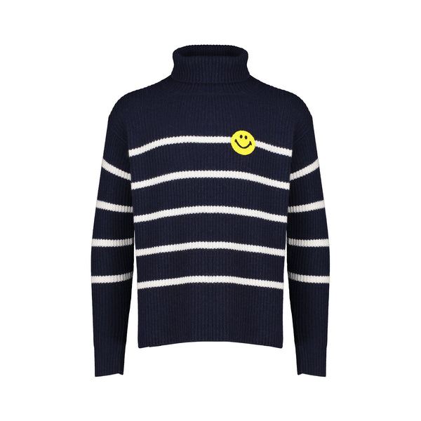 NAVY FISHERMAN TURTLENECK