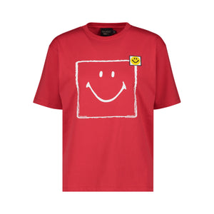 RED SQUARED TEE