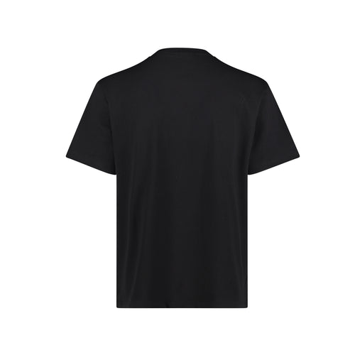 BLACK ROUND SMILE TEE