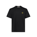 BLACK ROUND SMILE TEE