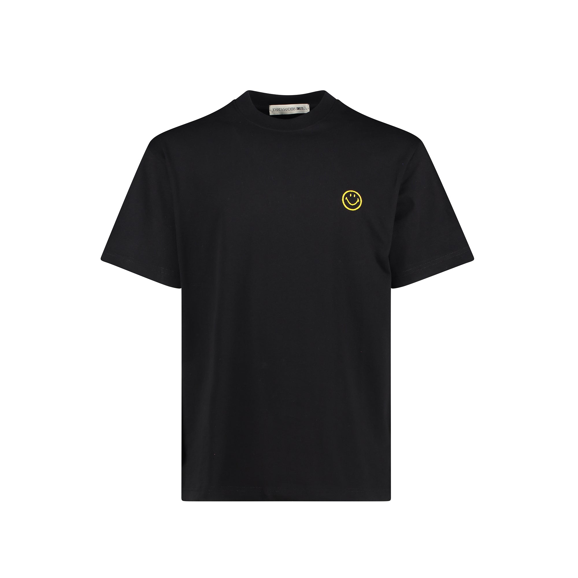 BLACK ROUND SMILE TEE