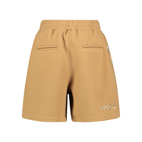 CAMEL FLEECE SHORTS