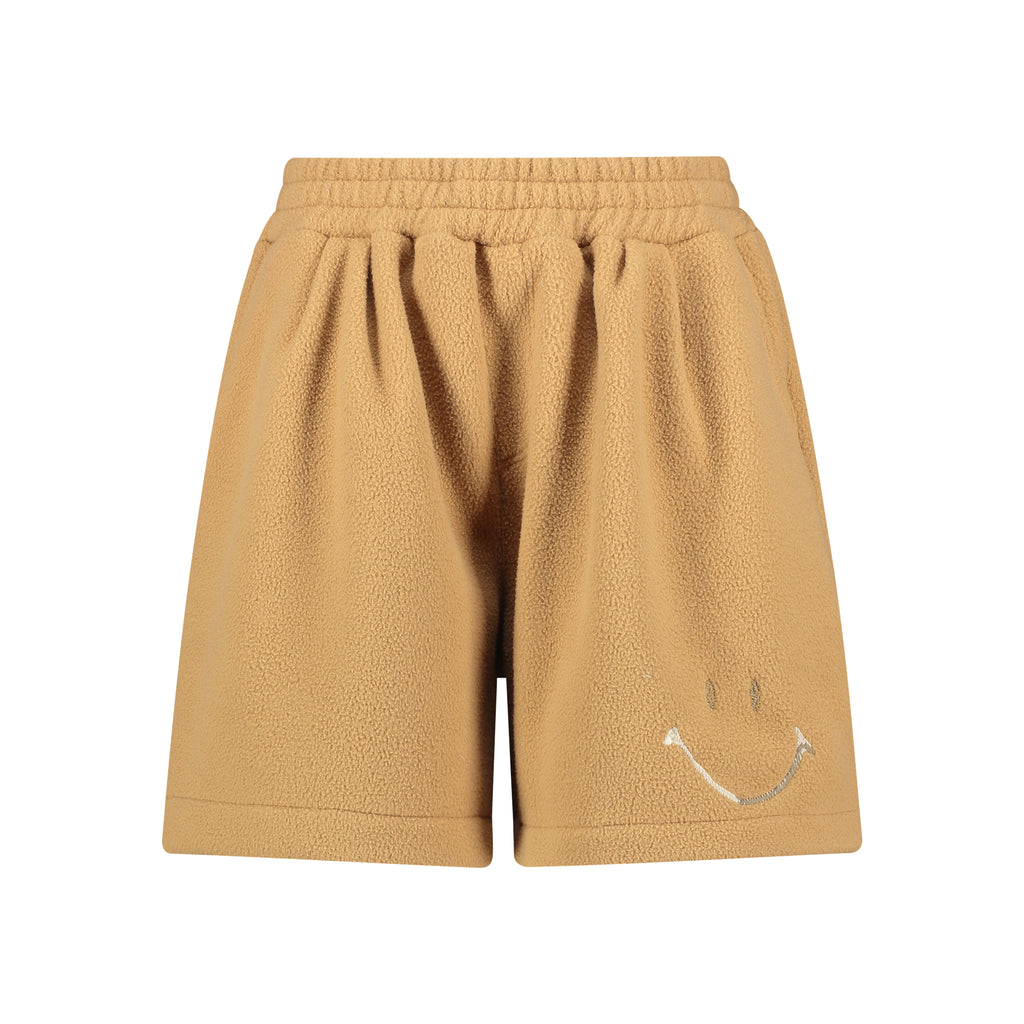 CAMEL FLEECE SHORTS