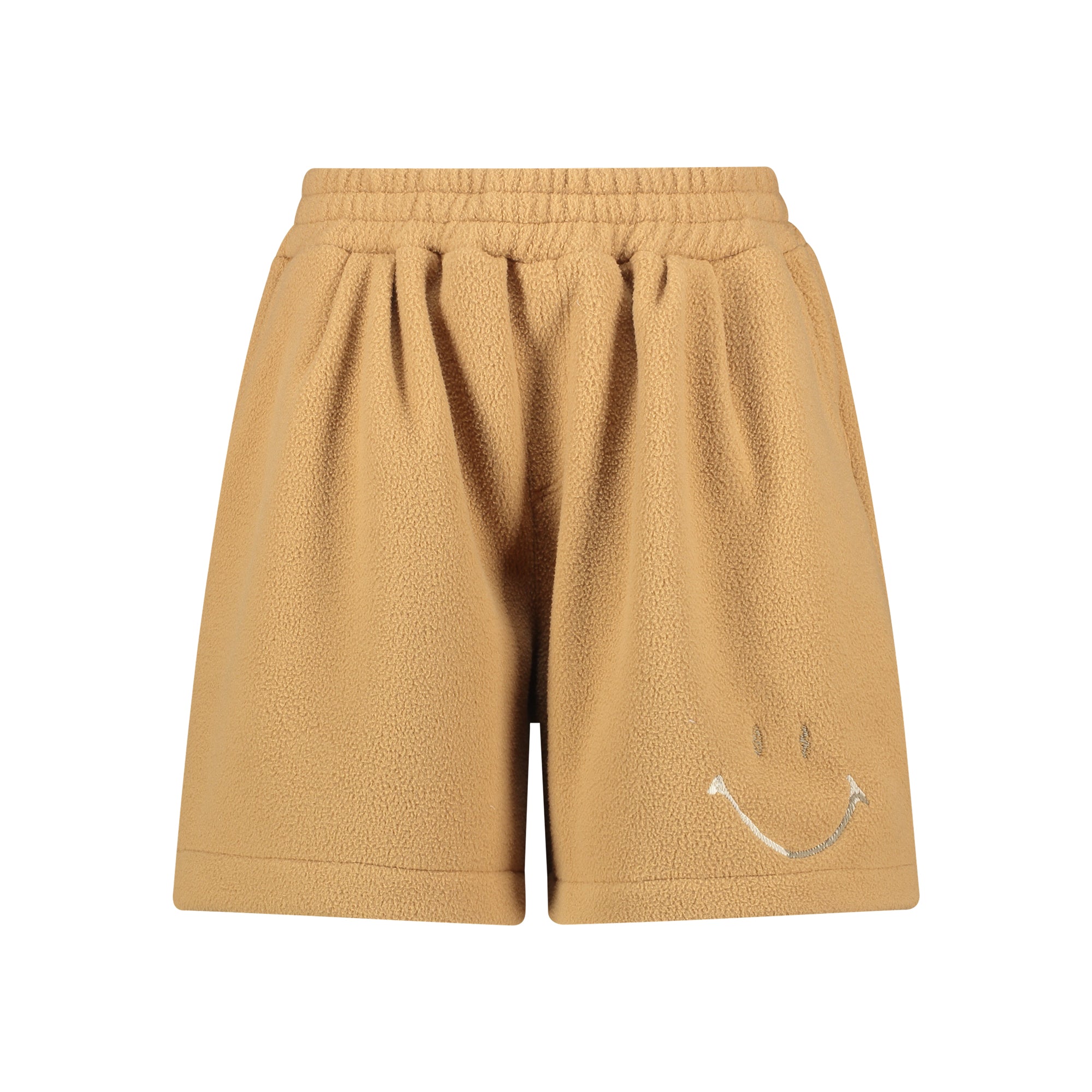 CAMEL FLEECE SHORTS