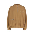 CAMEL FLEECE ZIP UP