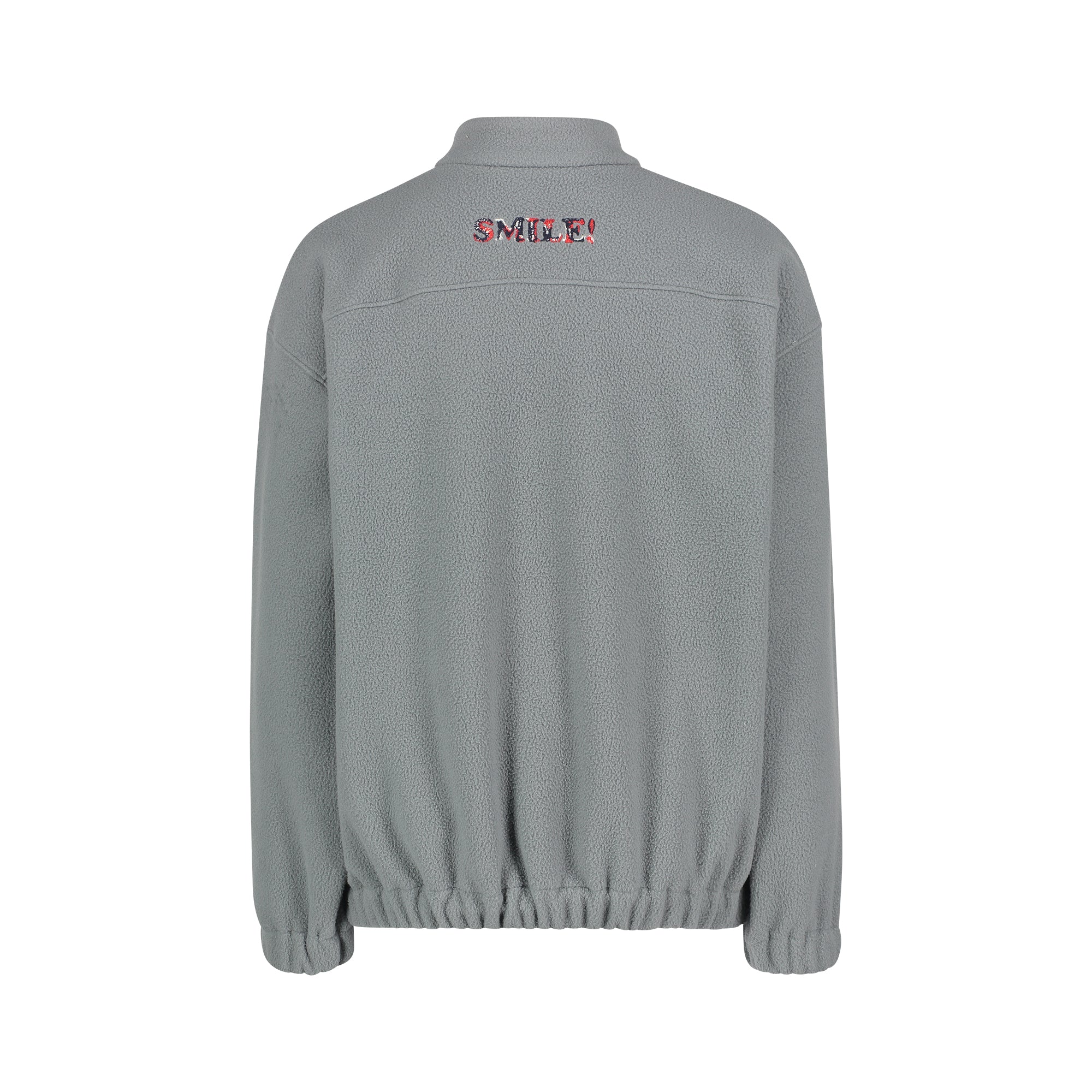 GREY FLEECE ZIP UP