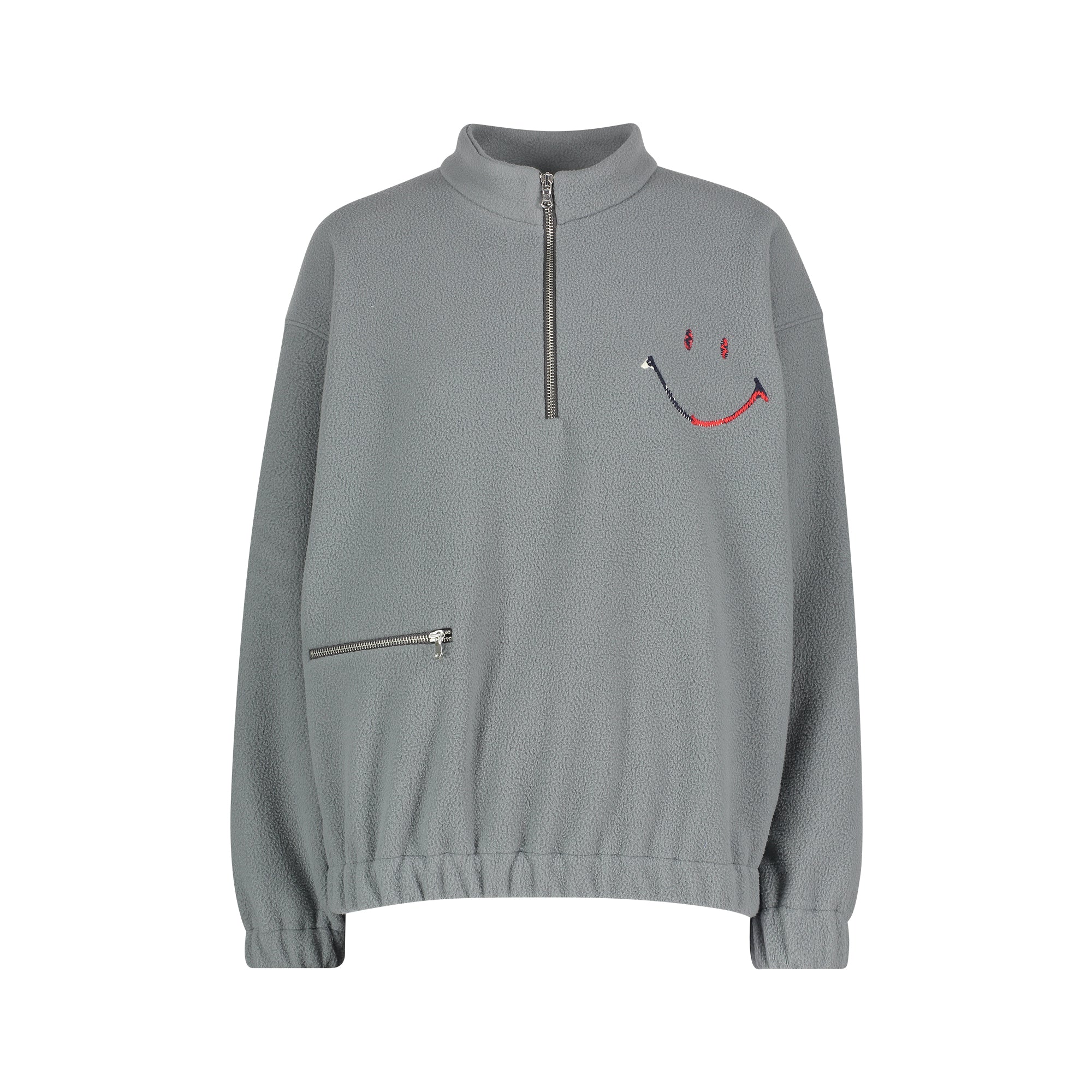 GREY FLEECE ZIP UP