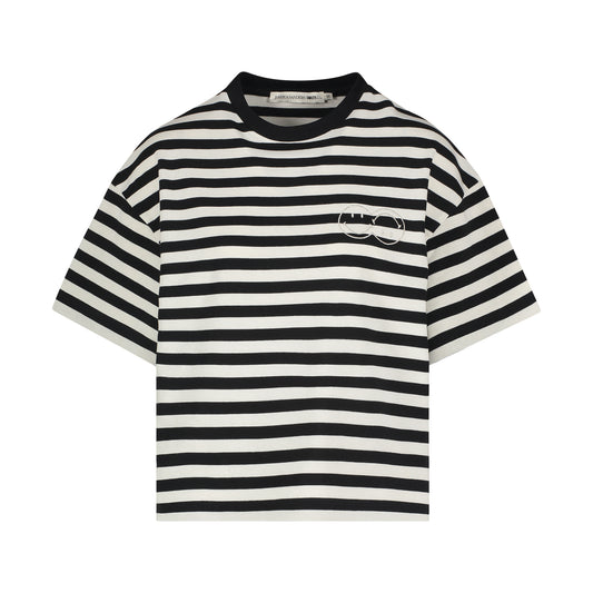 STRIPED DOUBLE SMILE TEE