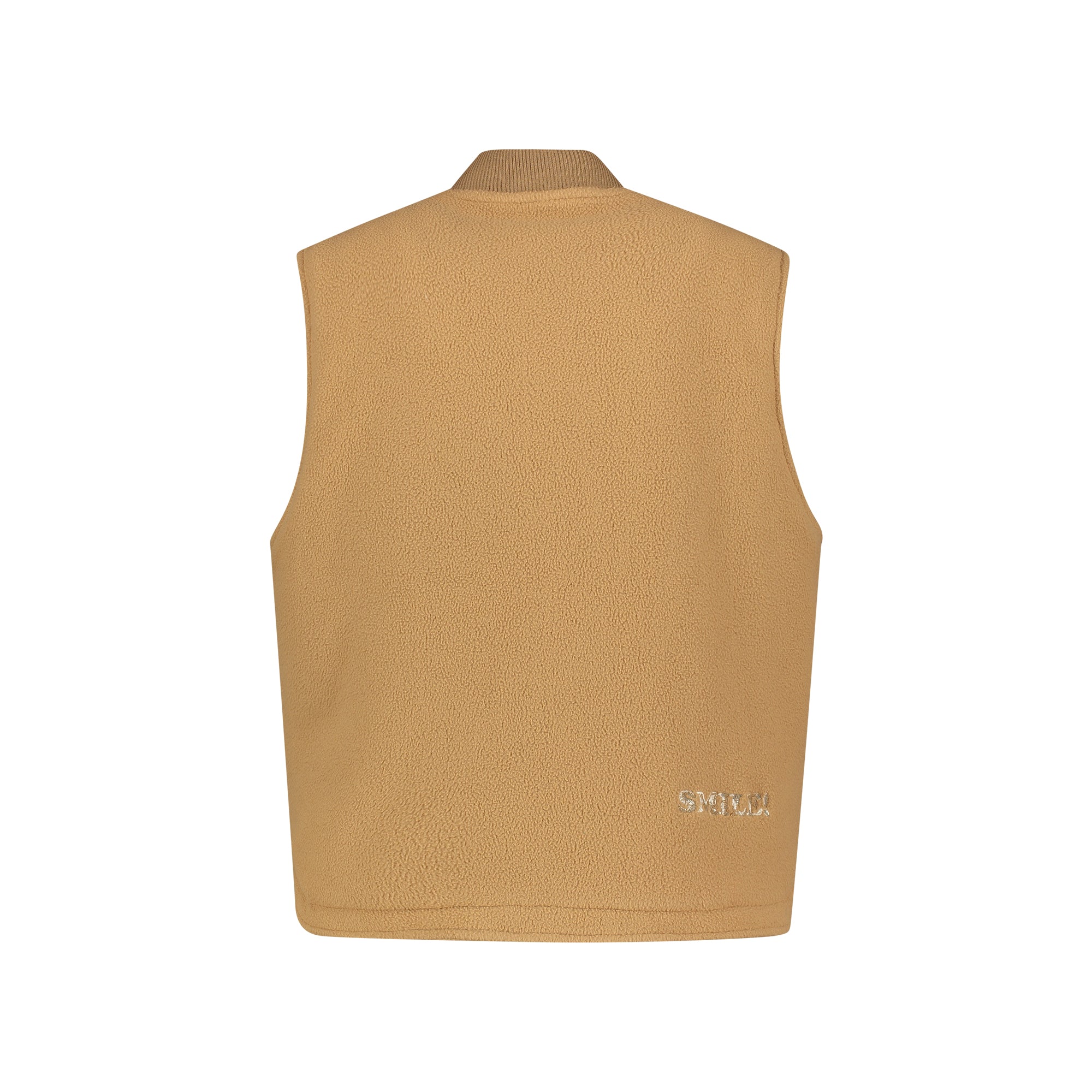 CAMEL FLEECE VEST