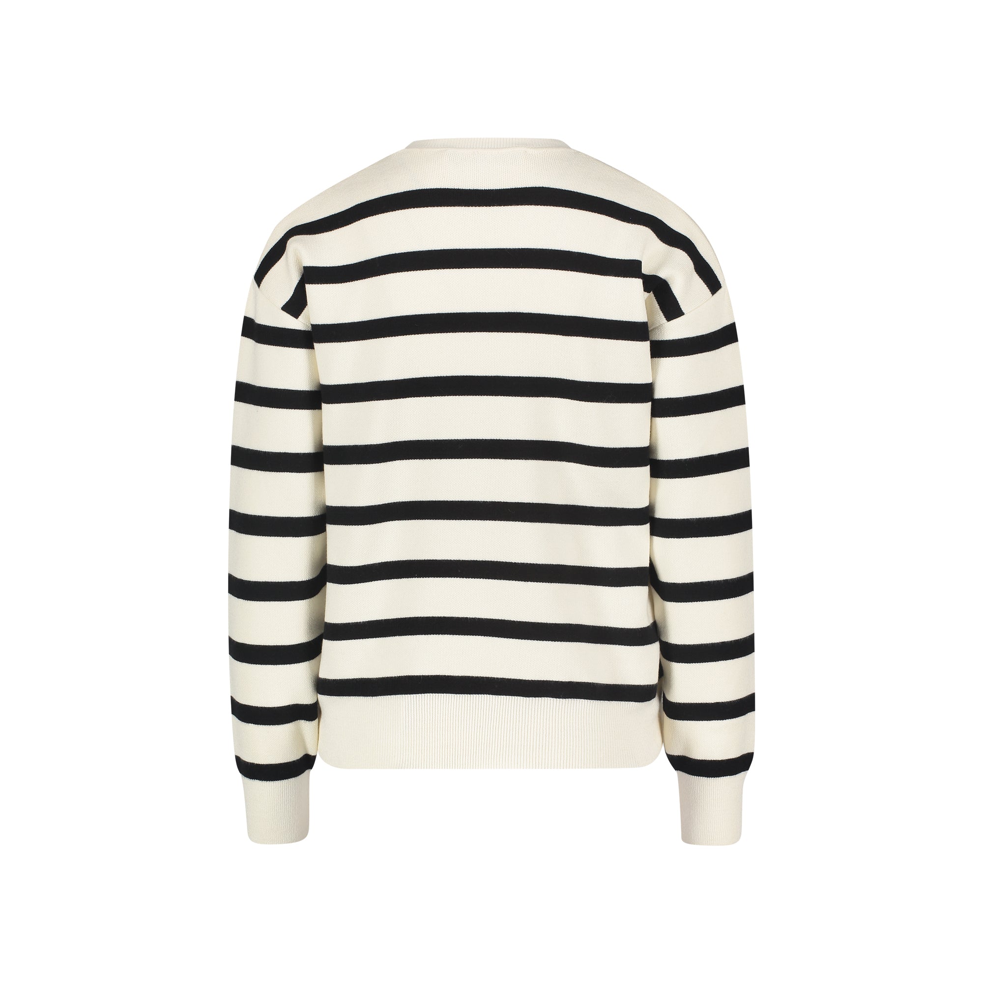 STRIPED EMBOSSED CREW