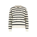 STRIPED EMBOSSED CREW