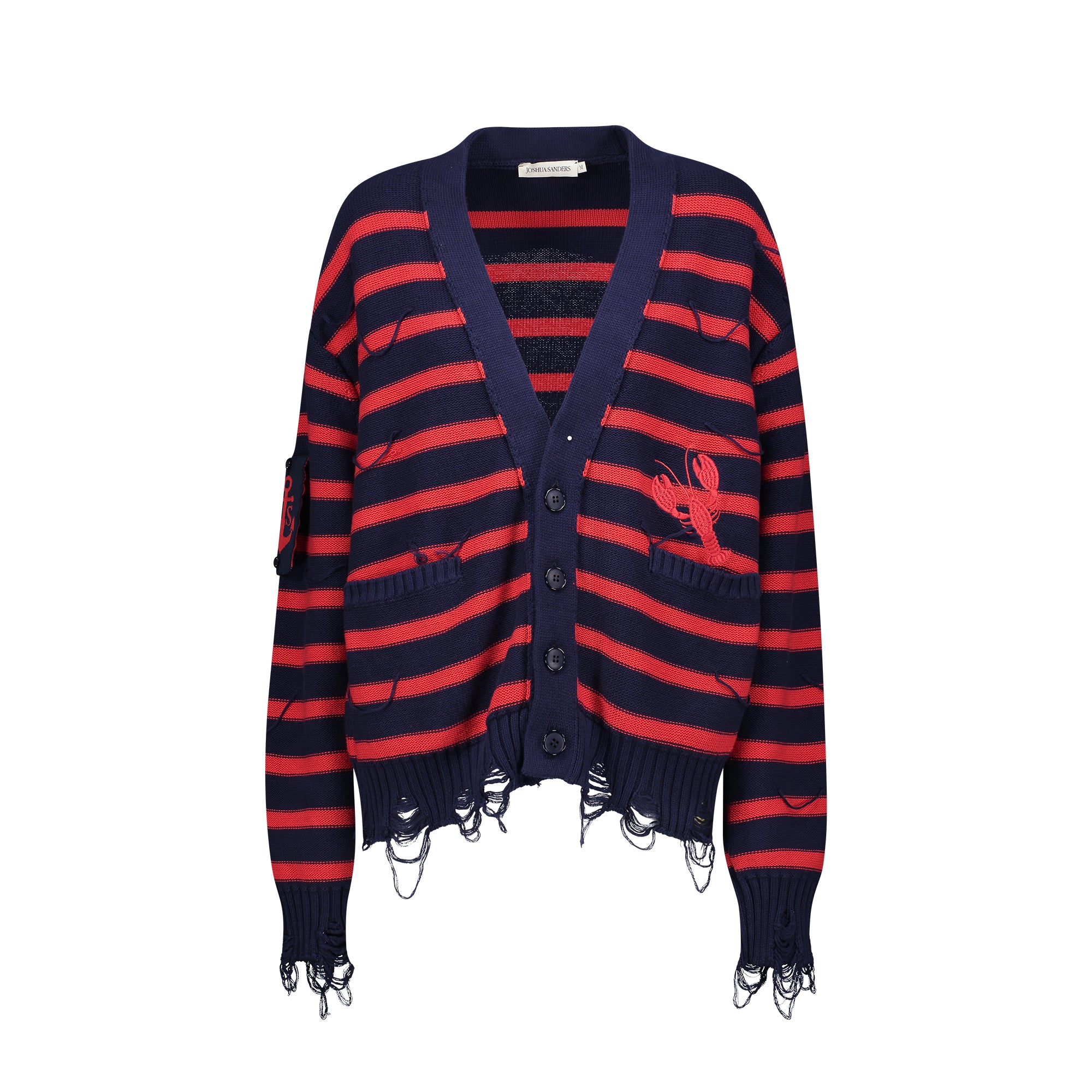 STRIPED LOBSTER CARDIGAN