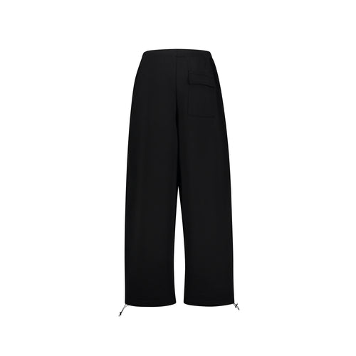 BLACK OVER DOUBLE SMILE PANTS