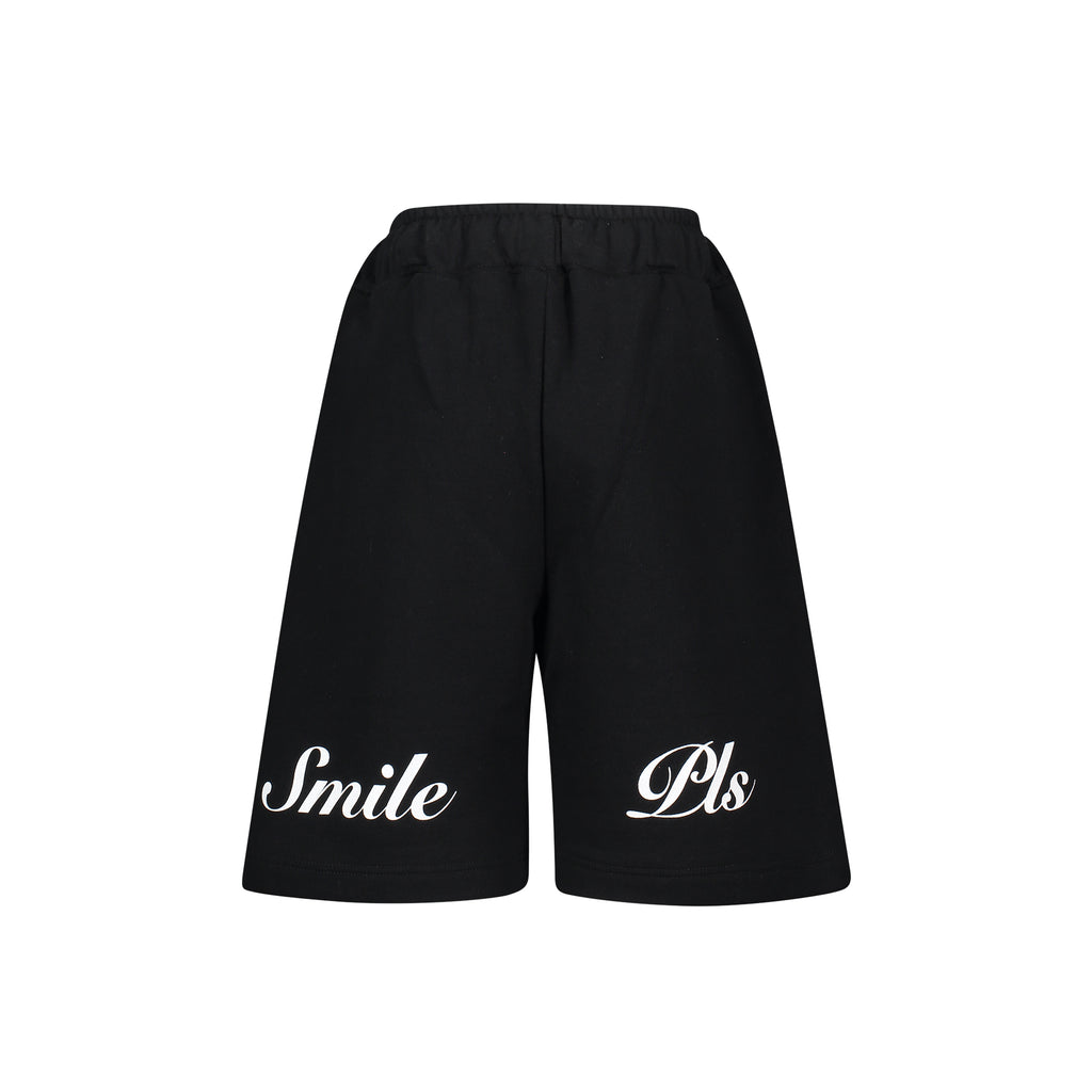 SHORTS CON SILUETA DE CARA SONRIENTE