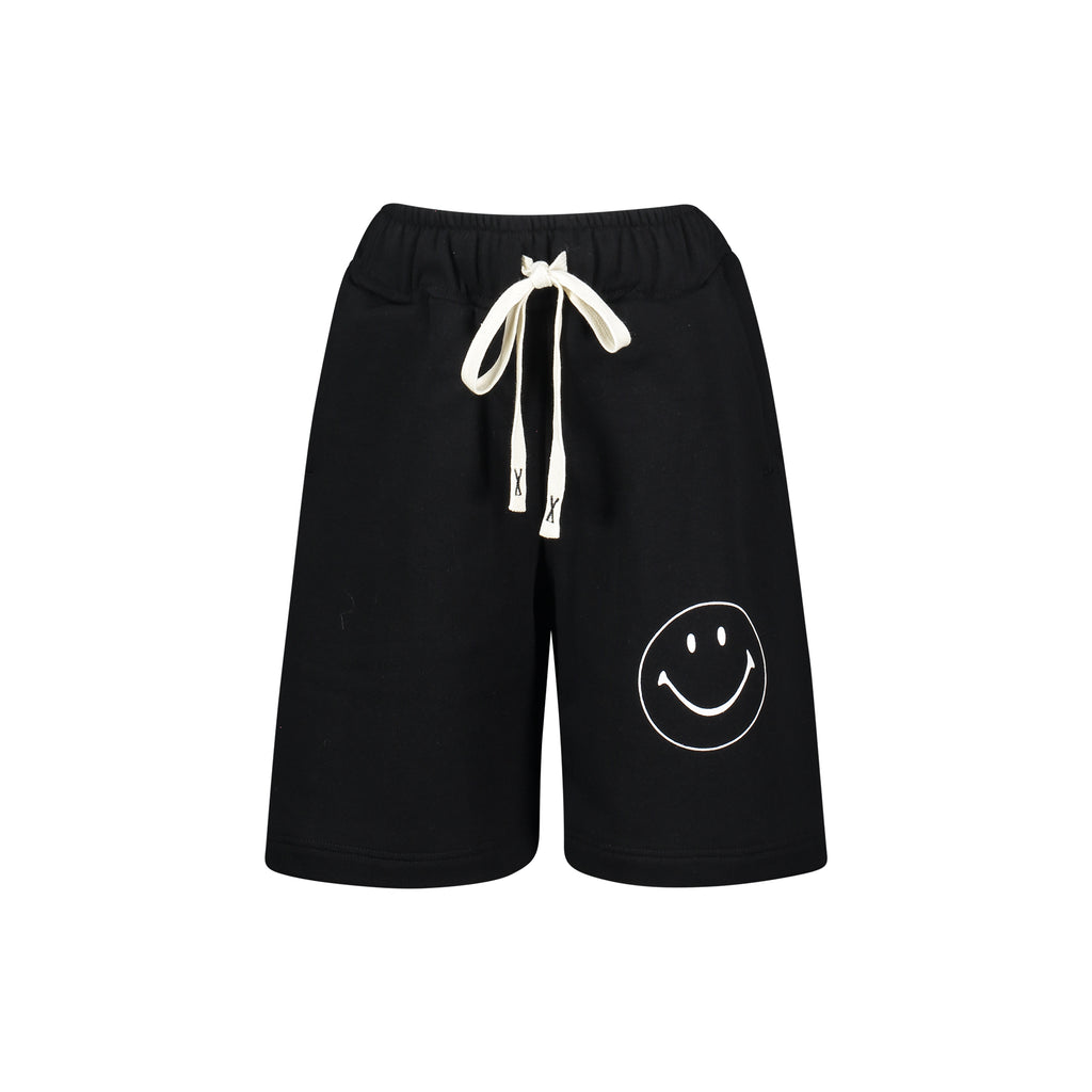 SHORTS CON SILUETA DE CARA SONRIENTE
