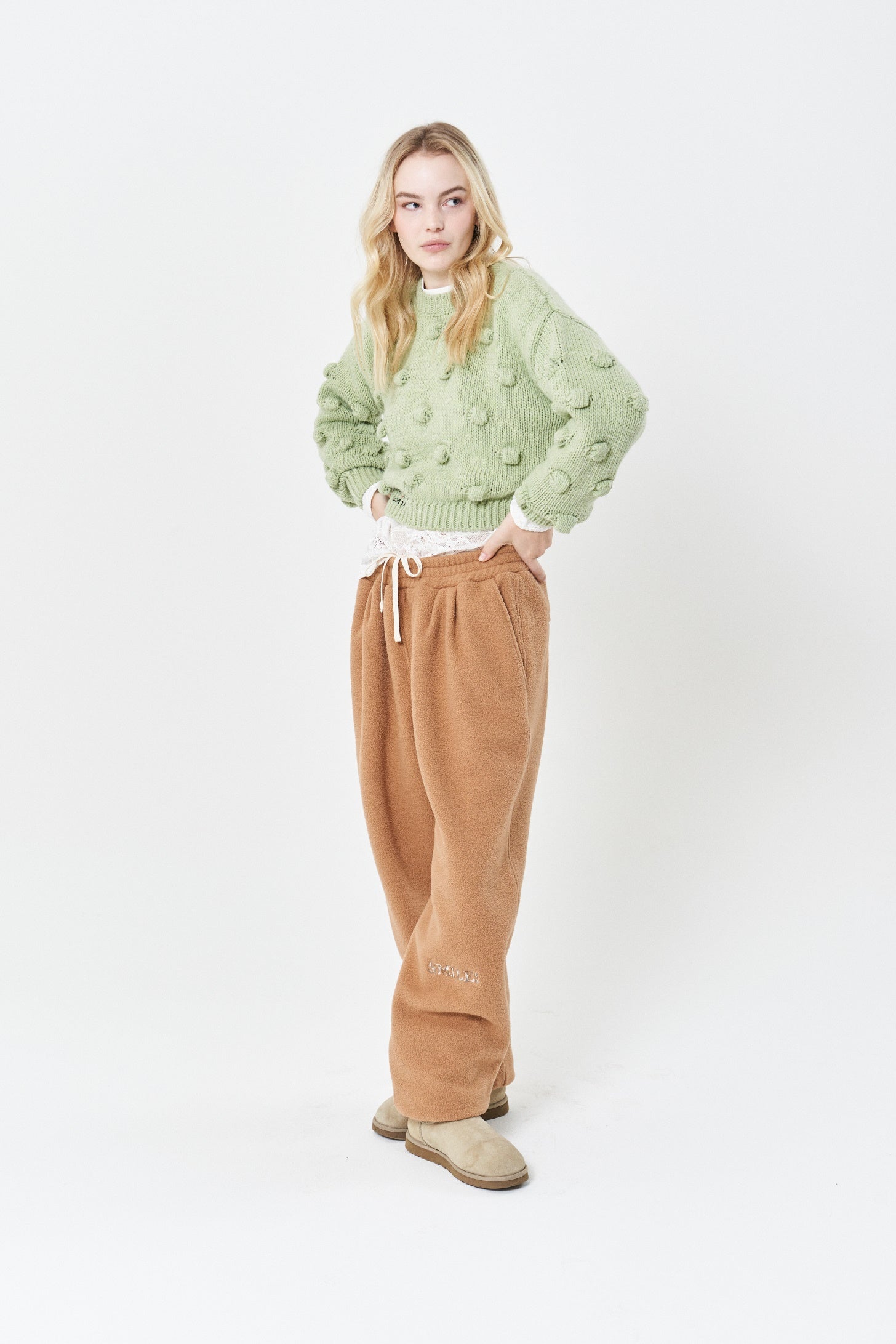 CAMEL FLEECE PANTS