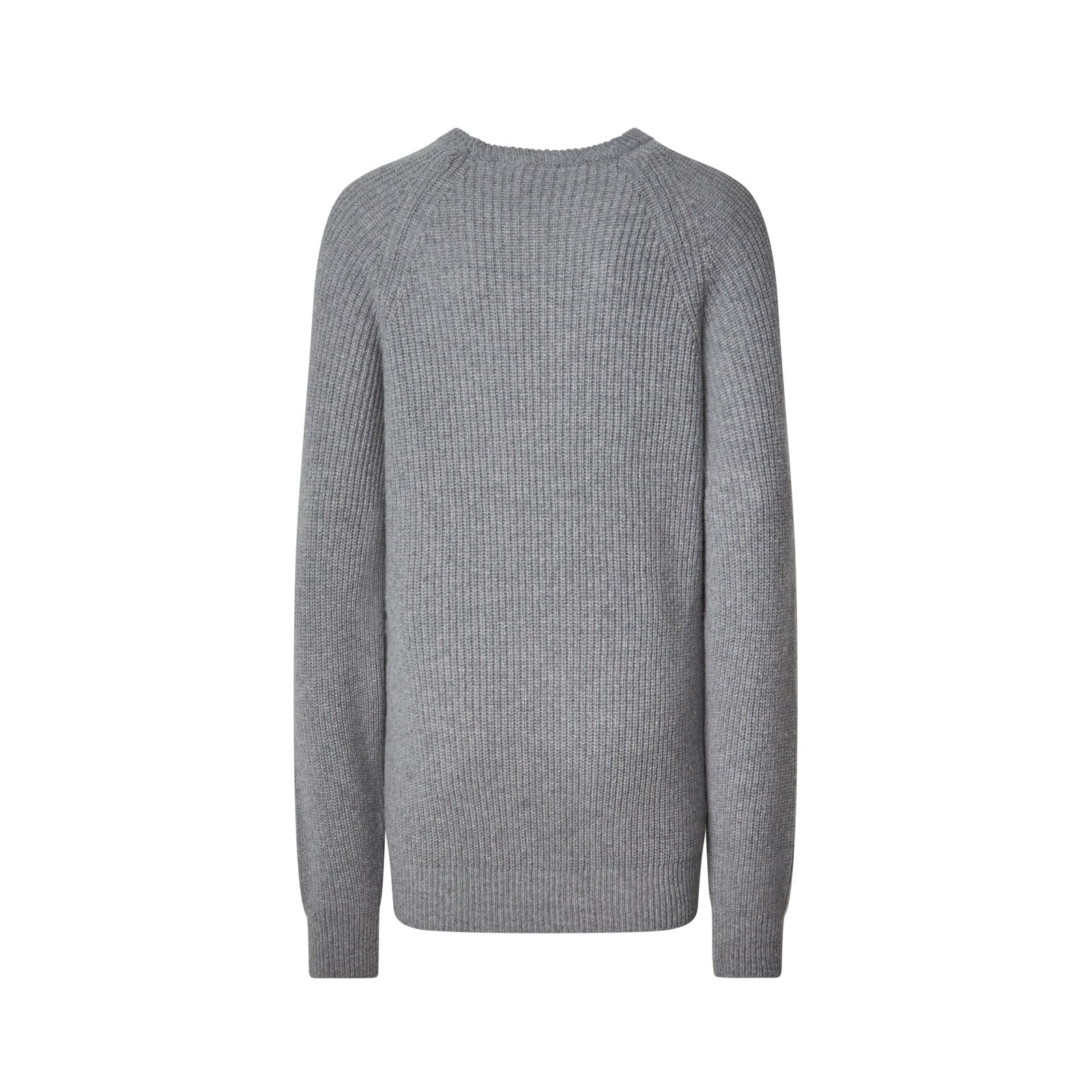 GREY  RAGLAN SMILEY SWEATER
