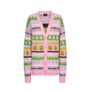 PINK LANDSCAPE CARDIGAN
