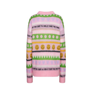 PINK LANDSCAPE CARDIGAN