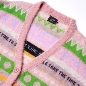 PINK LANDSCAPE CARDIGAN
