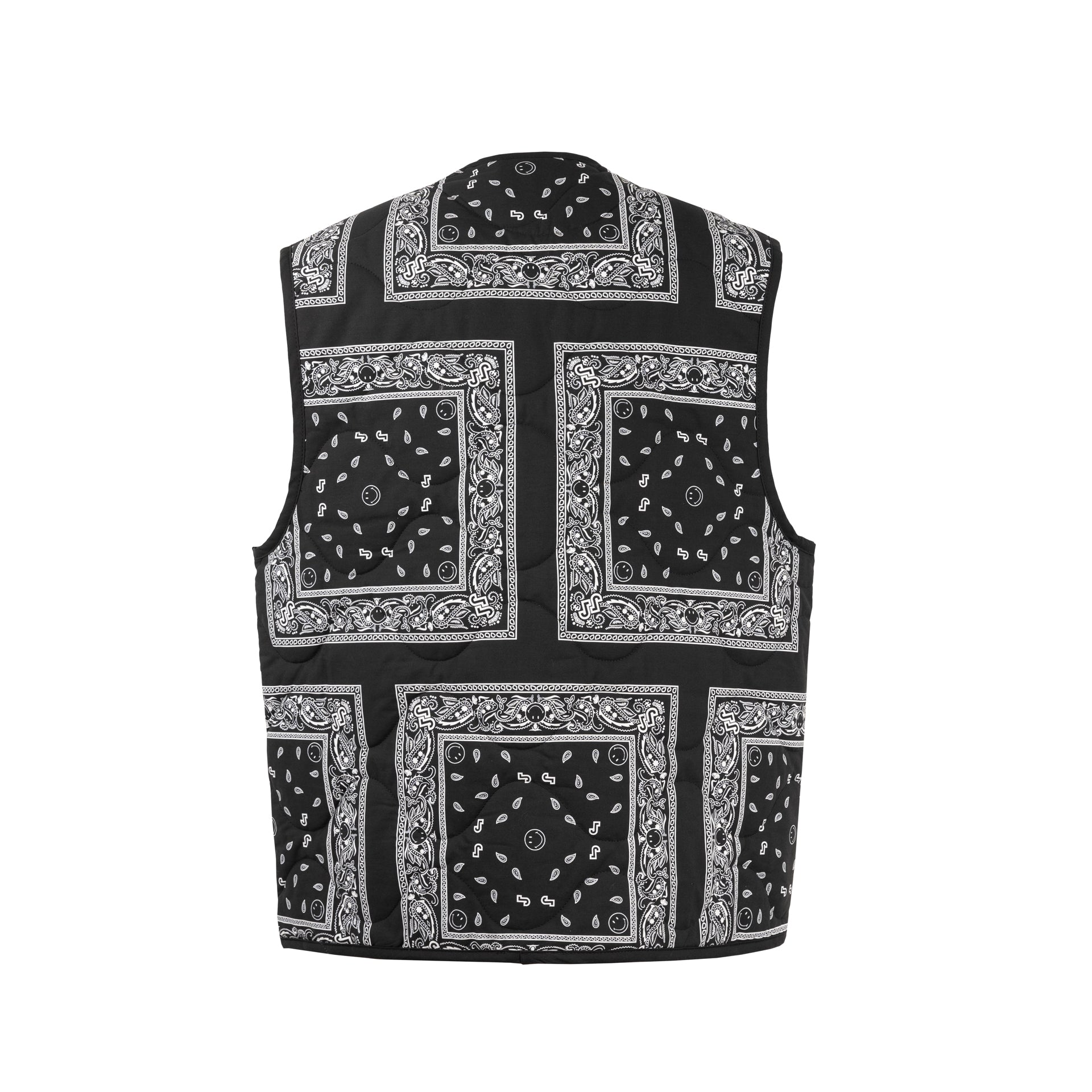 BLACK BANDANA VEST